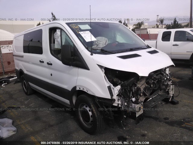 1FTYE1YM9JKA11599 - 2018 FORD TRANSIT T-150 WHITE photo 1