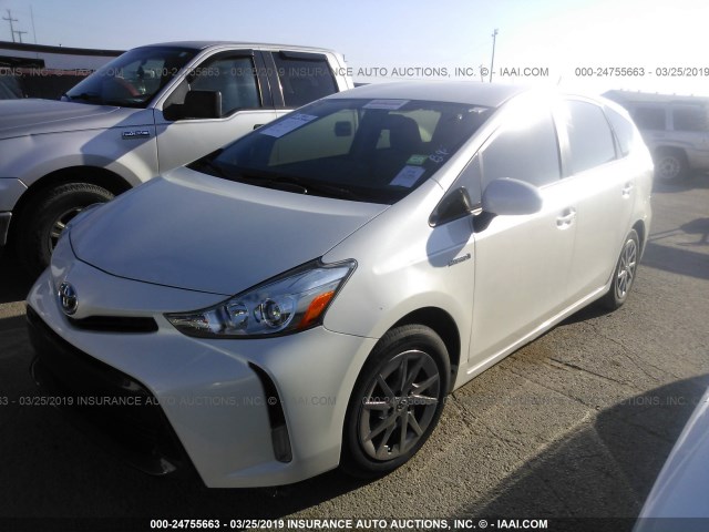 JTDZN3EU7GJ053482 - 2016 TOYOTA PRIUS V Champagne photo 2