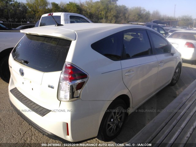 JTDZN3EU7GJ053482 - 2016 TOYOTA PRIUS V Champagne photo 4