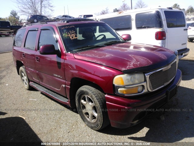 1GKEK63U54J231241 - 2004 GMC YUKON DENALI MAROON photo 1