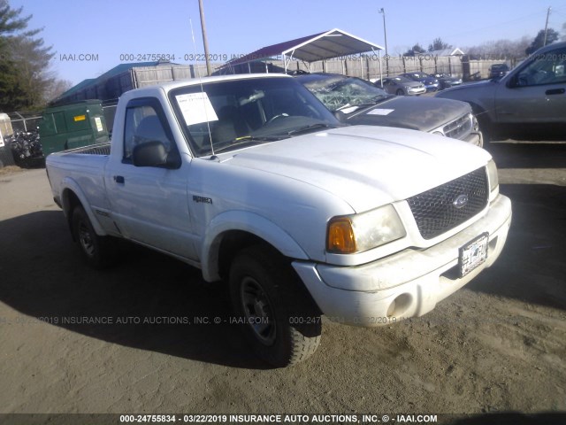 1FTYR10UX3TA25685 - 2003 FORD RANGER WHITE photo 1