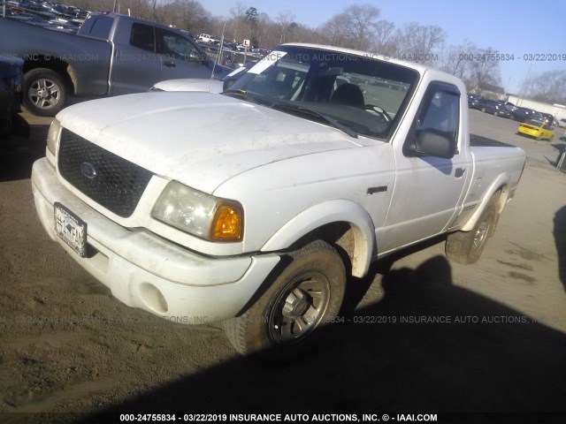 1FTYR10UX3TA25685 - 2003 FORD RANGER WHITE photo 2