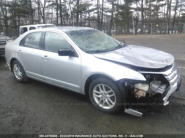 3FAHP0GA7BR138155 - 2011 FORD FUSION S SILVER photo 1