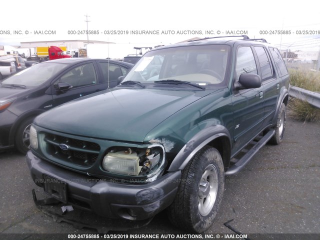 1FMZU73E0YZB88243 - 2000 FORD EXPLORER XLT GREEN photo 2