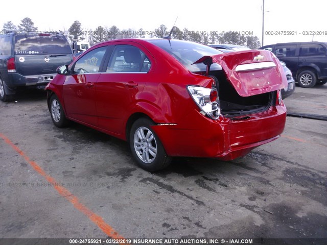 1G1JC5SG0D4158462 - 2013 CHEVROLET SONIC RED photo 3