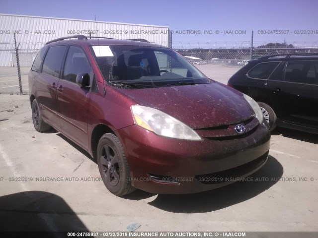 5TDZA23C06S552772 - 2006 TOYOTA SIENNA CE/LE RED photo 1