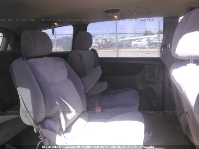 5TDZA23C06S552772 - 2006 TOYOTA SIENNA CE/LE RED photo 8