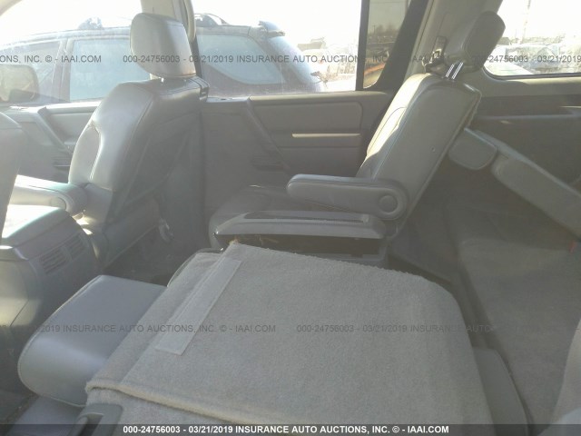 5N1AA08CX7N713660 - 2007 NISSAN ARMADA SE/LE GRAY photo 8