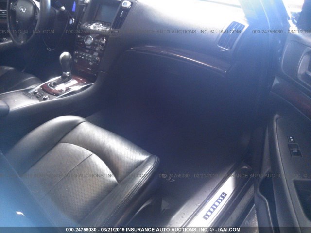 JN1CV6AR5DM350109 - 2013 INFINITI G37 BLACK photo 5