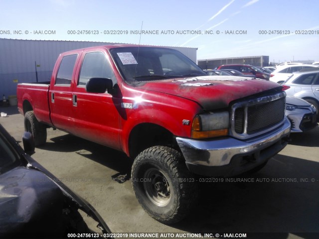 1FTSW31S6YEB77272 - 2000 FORD F350 SRW SUPER DUTY RED photo 1