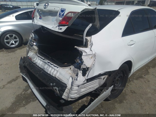 4T1BE46K48U739995 - 2008 TOYOTA CAMRY CE/LE/XLE/SE WHITE photo 6