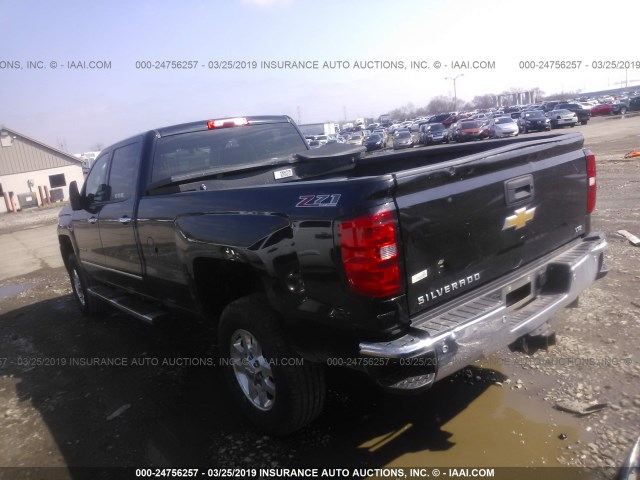 1GC1KWE82FF137298 - 2015 CHEVROLET SILVERADO K2500 HEAVY DUTY LTZ BLACK photo 3