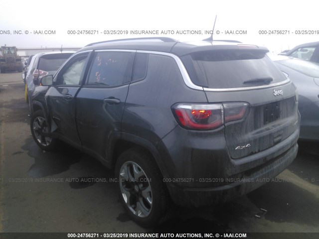 3C4NJDCB5JT442560 - 2018 JEEP COMPASS LIMITED GRAY photo 3