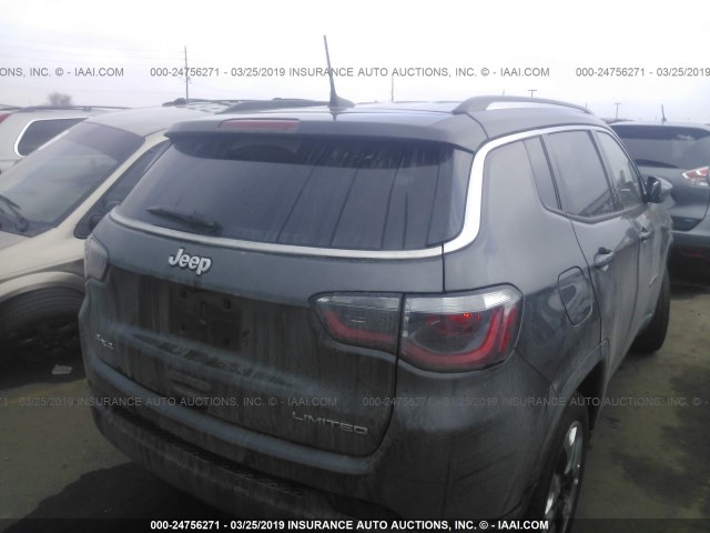 3C4NJDCB5JT442560 - 2018 JEEP COMPASS LIMITED GRAY photo 4