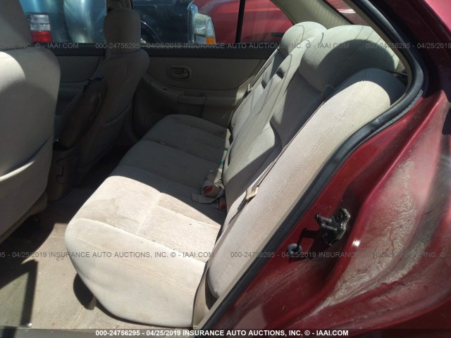 1G3WS52H21F214412 - 2001 OLDSMOBILE INTRIGUE GL RED photo 8