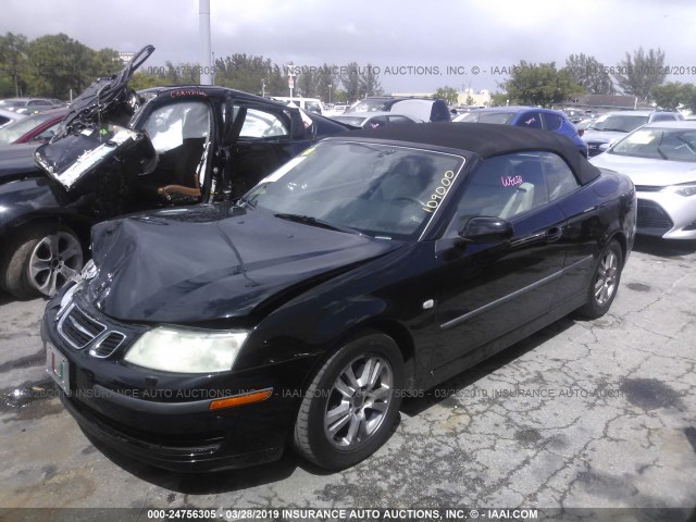 YS3FD79Y676109000 - 2007 SAAB 9-3 2.0T BLACK photo 2