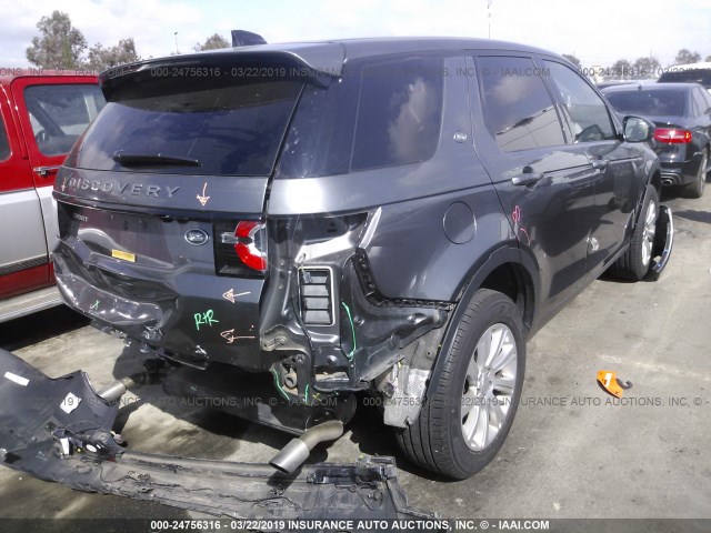 SALCP2FX2KH795820 - 2019 LAND ROVER DISCOVERY SPORT SE GRAY photo 4