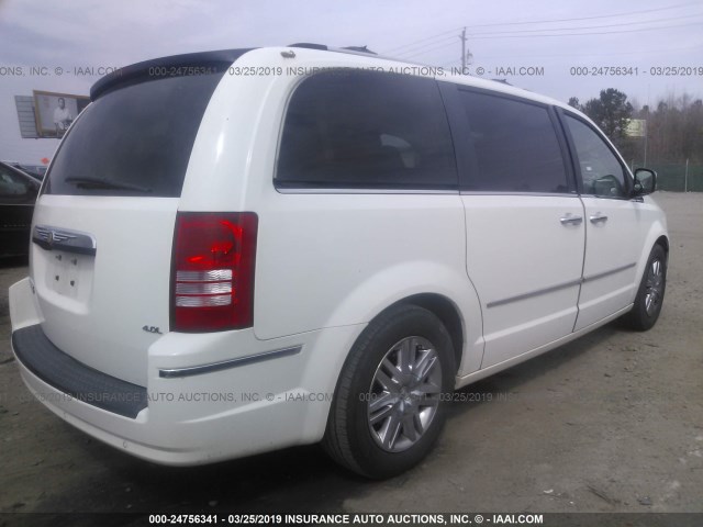 2A8HR64X58R714414 - 2008 CHRYSLER TOWN & COUNTRY LIMITED WHITE photo 4