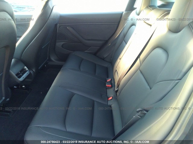 5YJ3E1EAXJF123796 - 2018 TESLA MODEL 3 GRAY photo 8