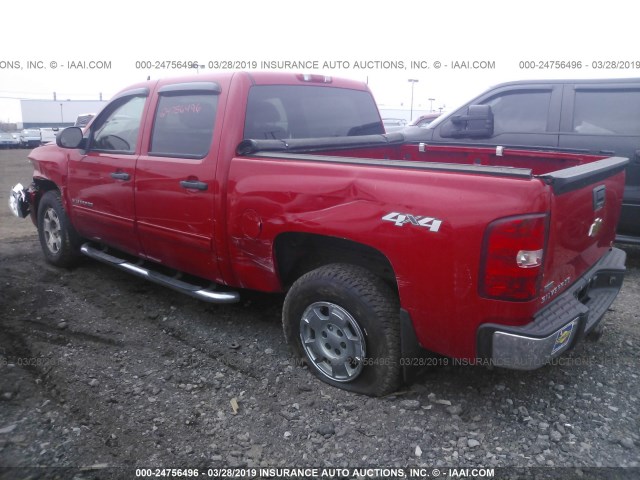 3GCRKSE37AG214884 - 2010 CHEVROLET SILVERADO K1500 LT RED photo 3