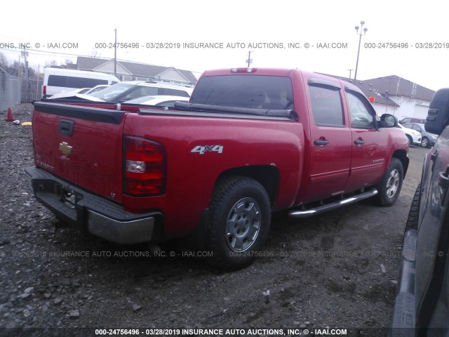 3GCRKSE37AG214884 - 2010 CHEVROLET SILVERADO K1500 LT RED photo 4