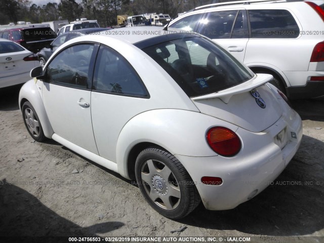 3VWDD21C1YM454693 - 2000 VOLKSWAGEN NEW BEETLE GLX WHITE photo 3