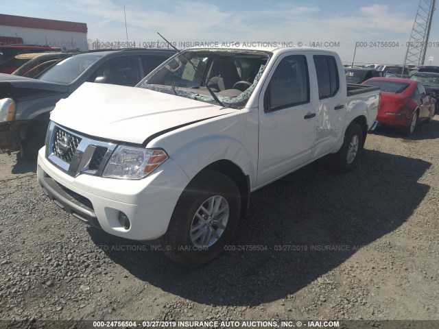 1N6AD0EV2JN714131 - 2018 NISSAN FRONTIER S/SV/SL/PRO-4X WHITE photo 2