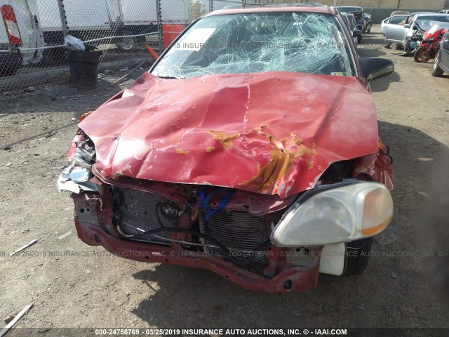 2HGEJ6422TH116254 - 1996 HONDA CIVIC CX RED photo 6