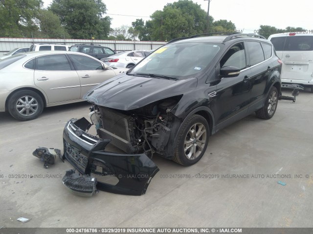 1FMCU0HX8DUA58824 - 2013 FORD ESCAPE SEL BLACK photo 2