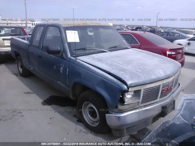 2GTEC19Z3N1553337 - 1992 GMC SIERRA C1500 BLUE photo 1