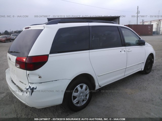 5TDZA23C75S313251 - 2005 TOYOTA SIENNA CE/LE WHITE photo 4