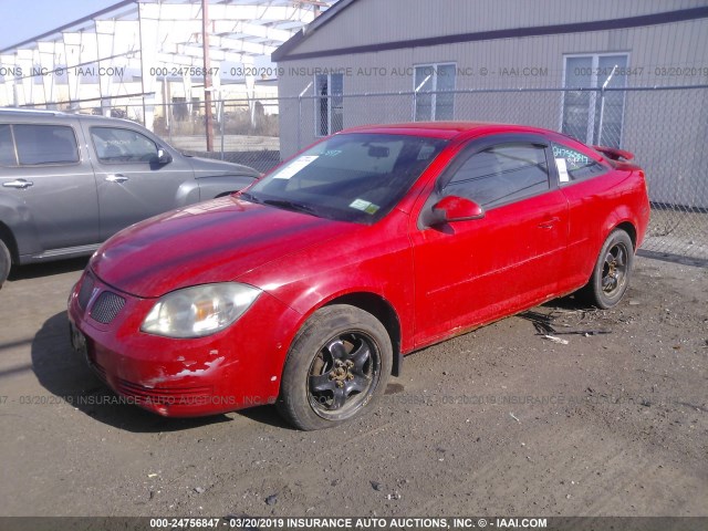 1G2AL18F687339086 - 2008 PONTIAC G5 RED photo 2