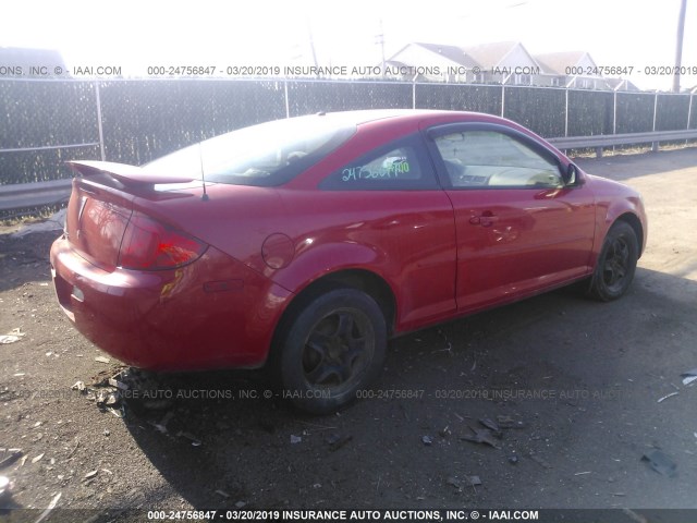 1G2AL18F687339086 - 2008 PONTIAC G5 RED photo 4