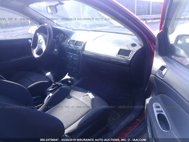 1G2AL18F687339086 - 2008 PONTIAC G5 RED photo 5