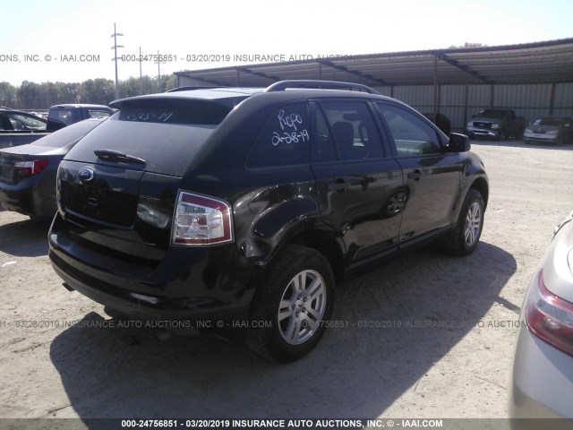 2FMDK36CX7BB36770 - 2007 FORD EDGE SE BLACK photo 4