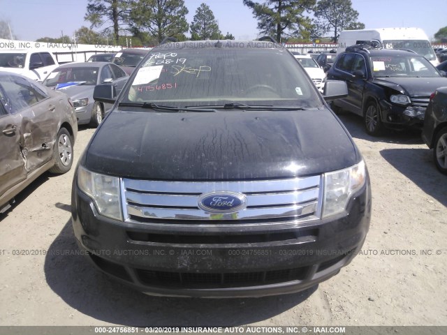 2FMDK36CX7BB36770 - 2007 FORD EDGE SE BLACK photo 6