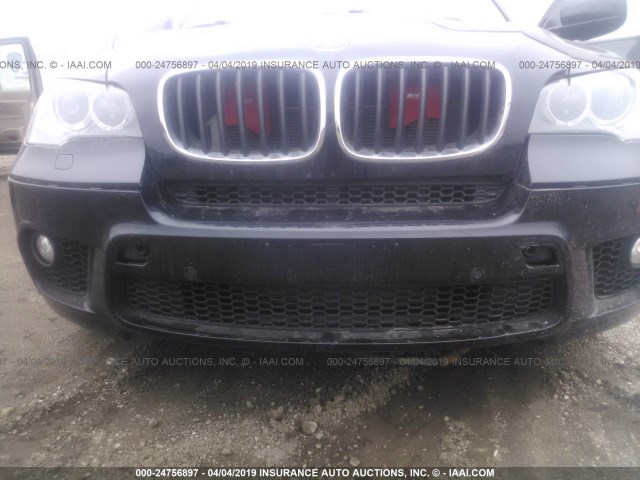 5UXZV8C5XCL425712 - 2012 BMW X5 BLACK photo 6