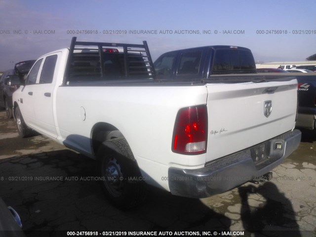 3C6TD4HT7CG213865 - 2012 DODGE RAM 2500 ST WHITE photo 3