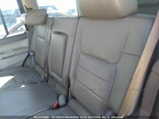 1J8HG48N16C286348 - 2006 JEEP COMMANDER GOLD photo 8