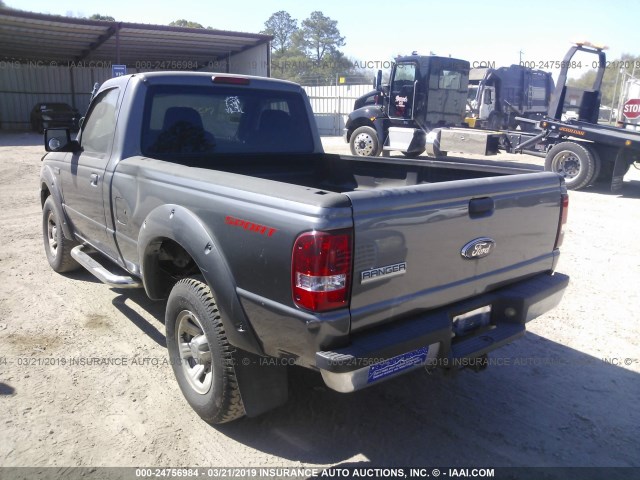 1FTYR10U26PA17903 - 2006 FORD RANGER GRAY photo 3