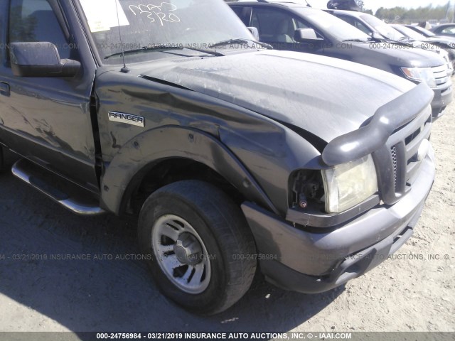 1FTYR10U26PA17903 - 2006 FORD RANGER GRAY photo 6