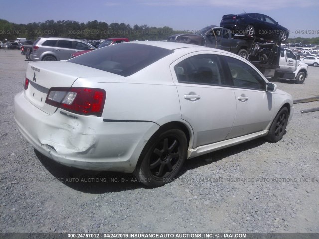 4A32B2FF9AE011395 - 2010 MITSUBISHI GALANT WHITE photo 4