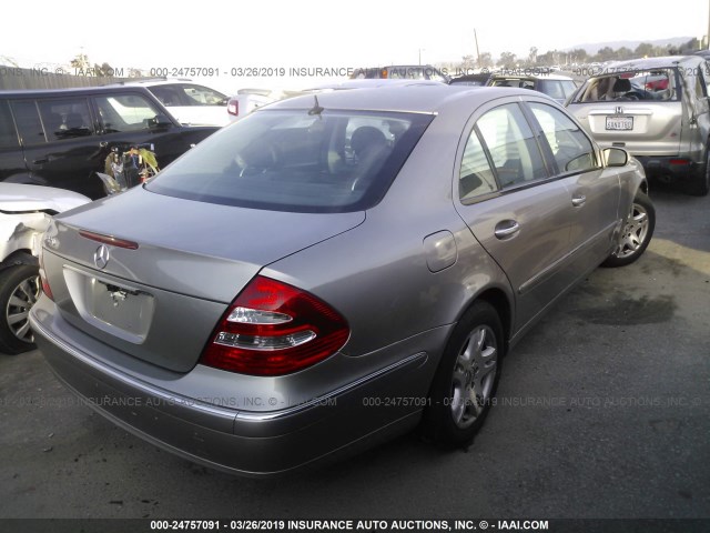 WDBUF65J05A727319 - 2005 MERCEDES-BENZ E 320 BEIGE photo 4