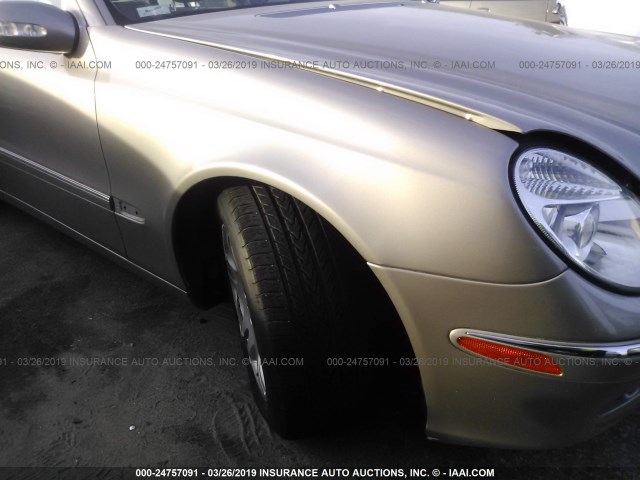 WDBUF65J05A727319 - 2005 MERCEDES-BENZ E 320 BEIGE photo 6