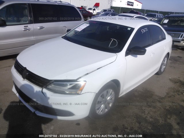 3VW2K7AJ4EM320927 - 2014 VOLKSWAGEN JETTA S Սպիտակ լուսանկար 2