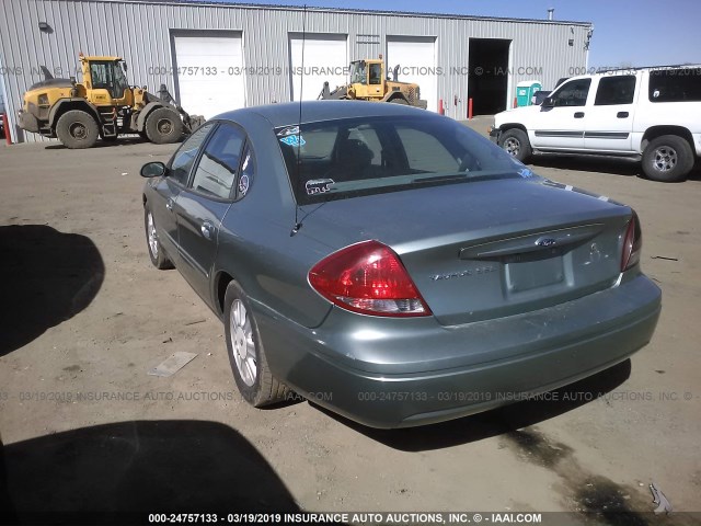 1FAFP56215A301380 - 2005 FORD TAURUS SEL GRAY photo 3