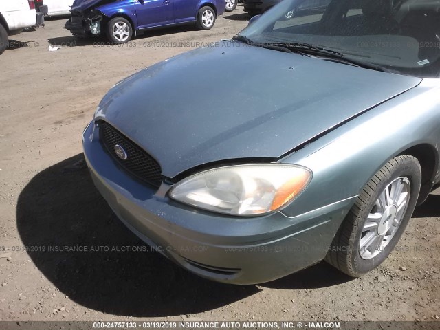 1FAFP56215A301380 - 2005 FORD TAURUS SEL GRAY photo 6