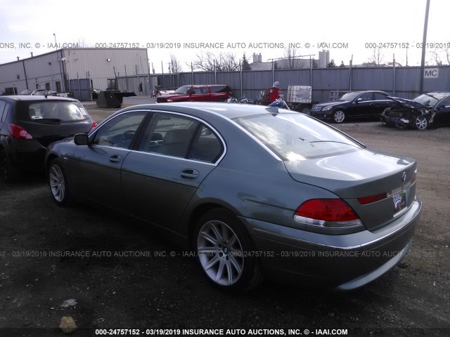 WBAGN63423DR09496 - 2003 BMW 745 LI GRAY photo 3