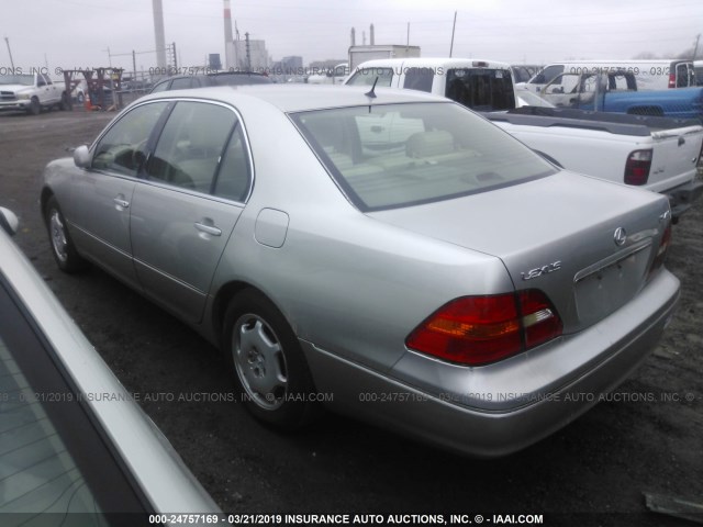 JTHBN30F020067733 - 2002 LEXUS LS 430 SILVER photo 3