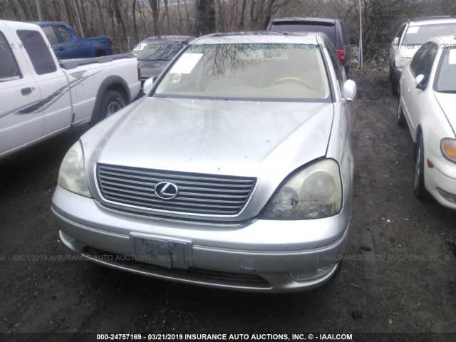 JTHBN30F020067733 - 2002 LEXUS LS 430 SILVER photo 6